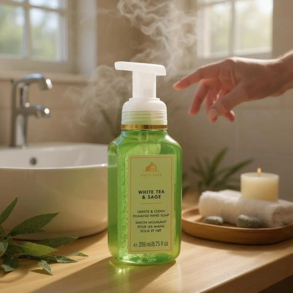 Sabonete De Mão Bath & Body Works - White Tea & Sage