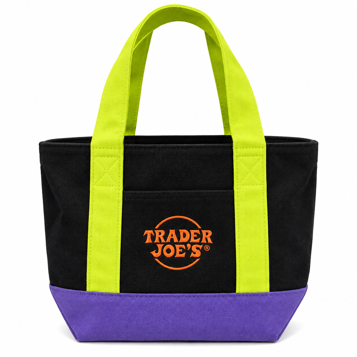 Trader Joe's Mini Canvas Tote Bag Black Halloween Edition 2026