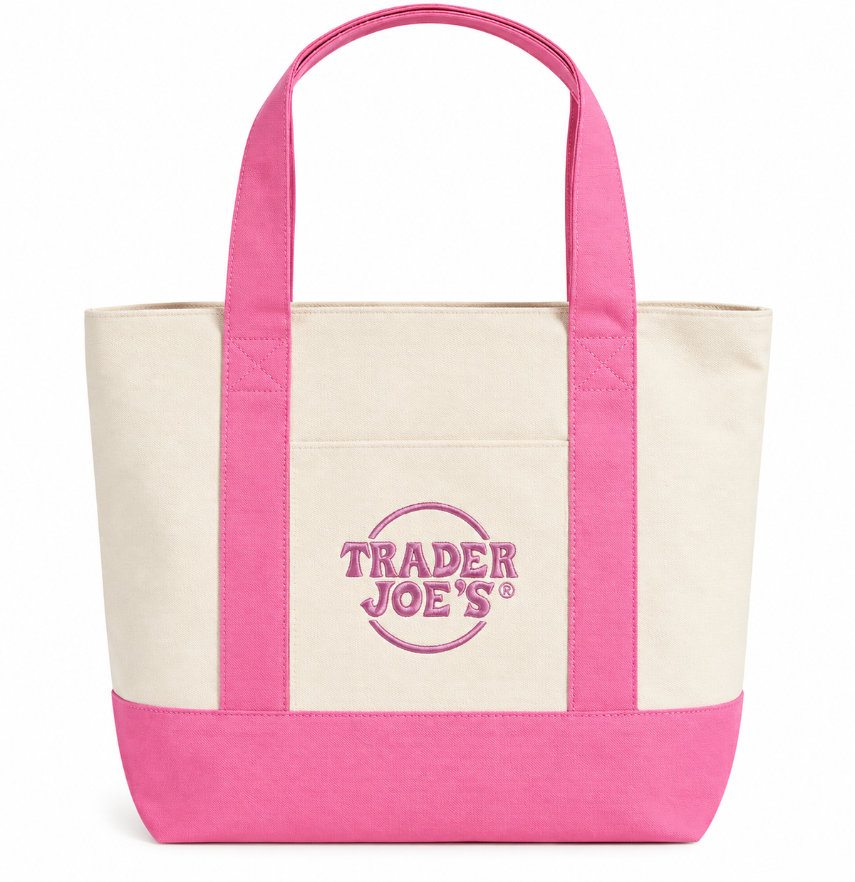 Trader Joe’s Mini Tote Bag Spring  – Bolsa de Lona Edição Limitada