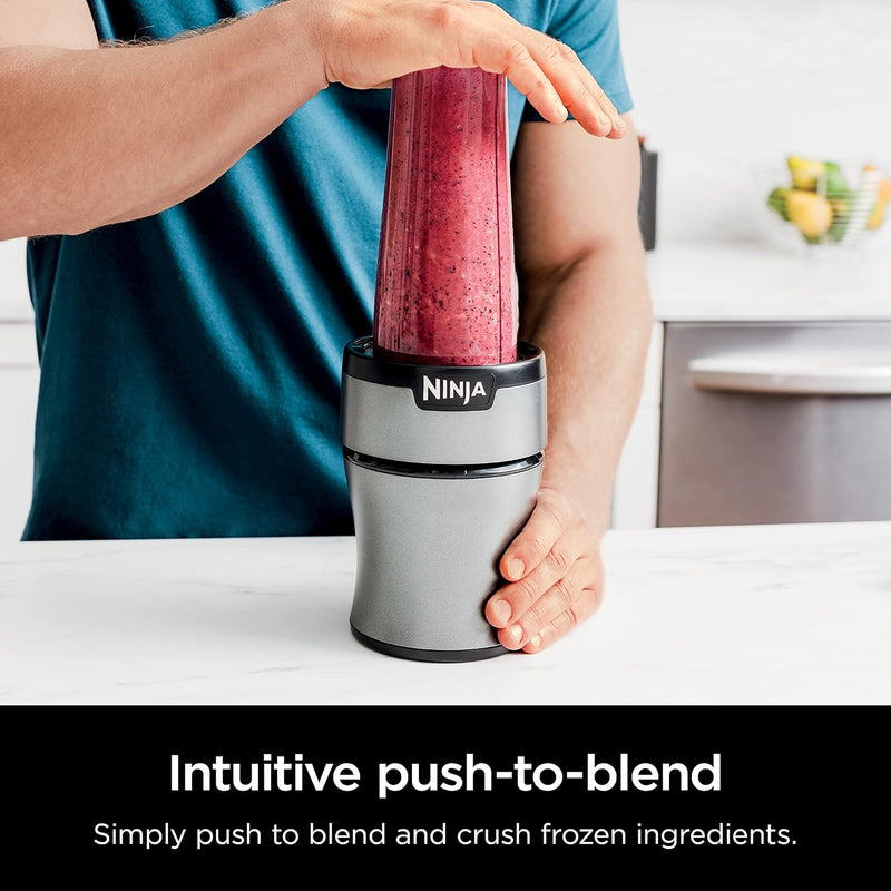 Ninja Liquidificador pessoal compacto BN301 Nutri-Blender, motor de 900 watts