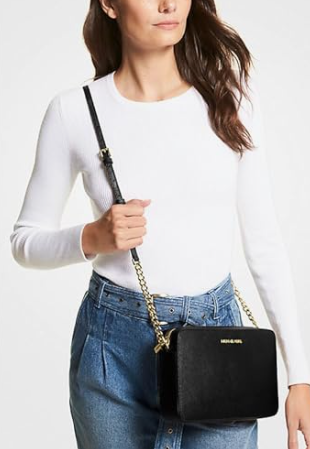 Bolsa Michael Kors Transversal Jet Set De Couro