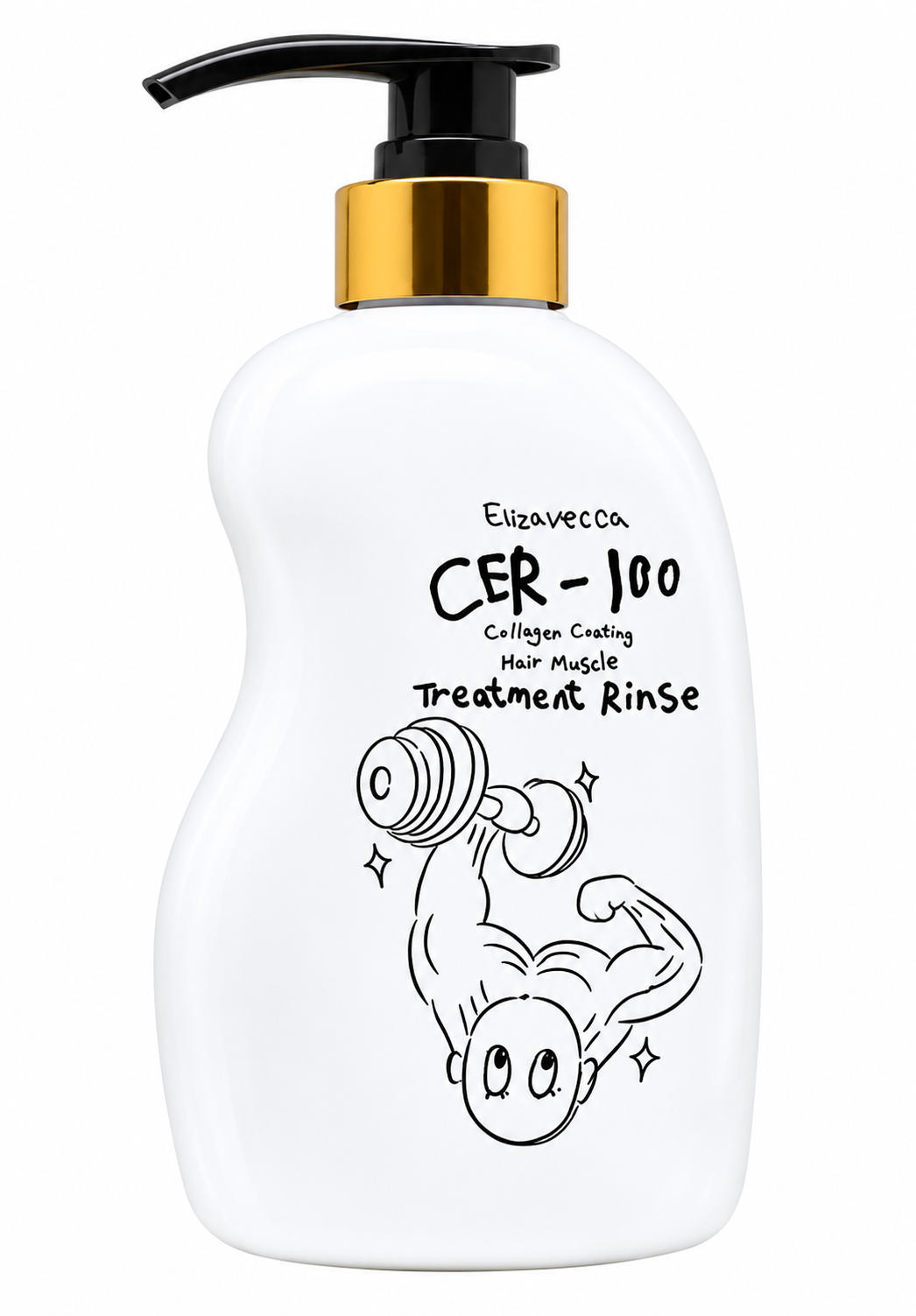 KIT Elizavecca CER-100 Collagen Coating Hair A+ Muscle Shampoo + Treatment Rinse Kit 500ml