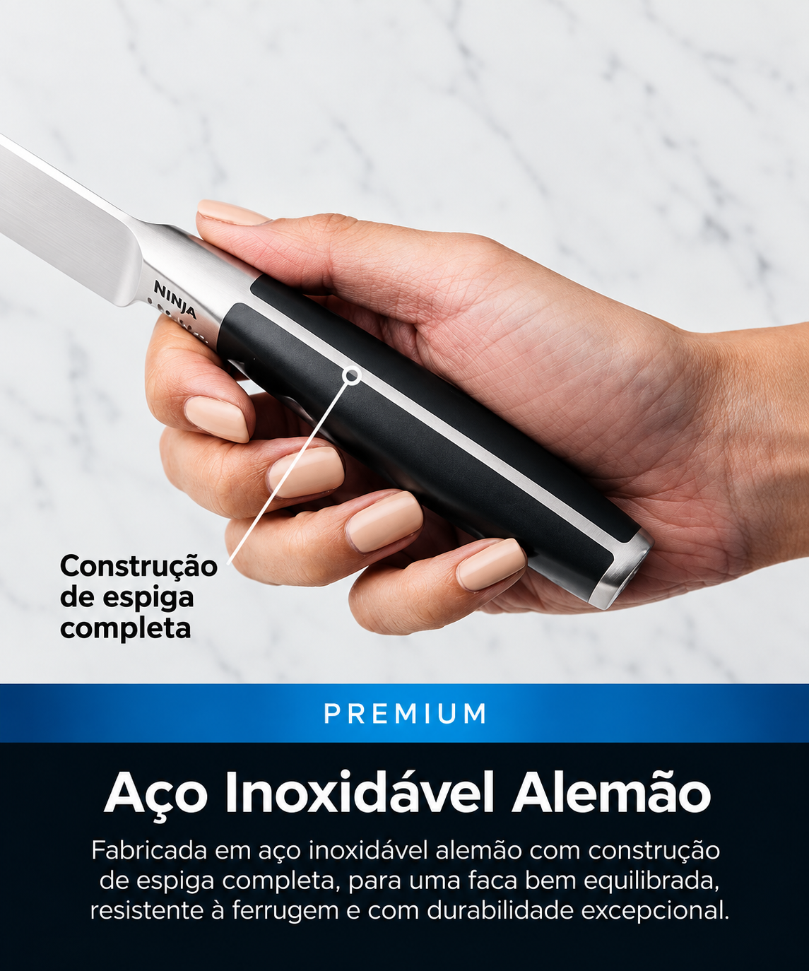 Conjunto de Facas Ninja Foodi NeverDull 3 Peças