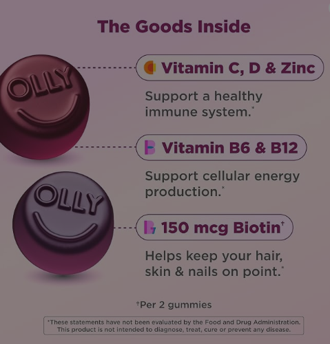 OLLY Women’s Multi Multivitamínico Feminino – 130 Gummies