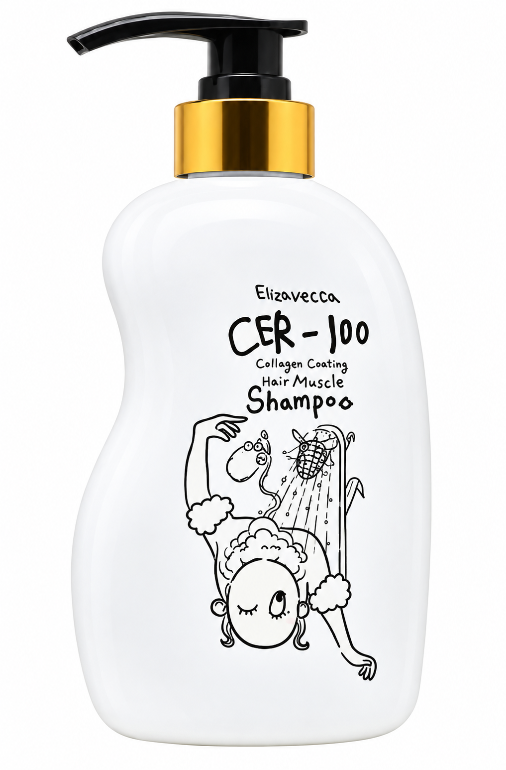 KIT Elizavecca CER-100 Collagen Coating Hair A+ Muscle Shampoo + Treatment Rinse Kit 500ml