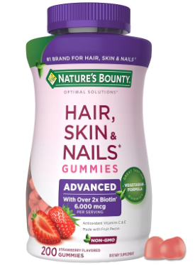 Nature’s Bounty Hair, Skin & Nails 6000 mcg – 200 Gummies