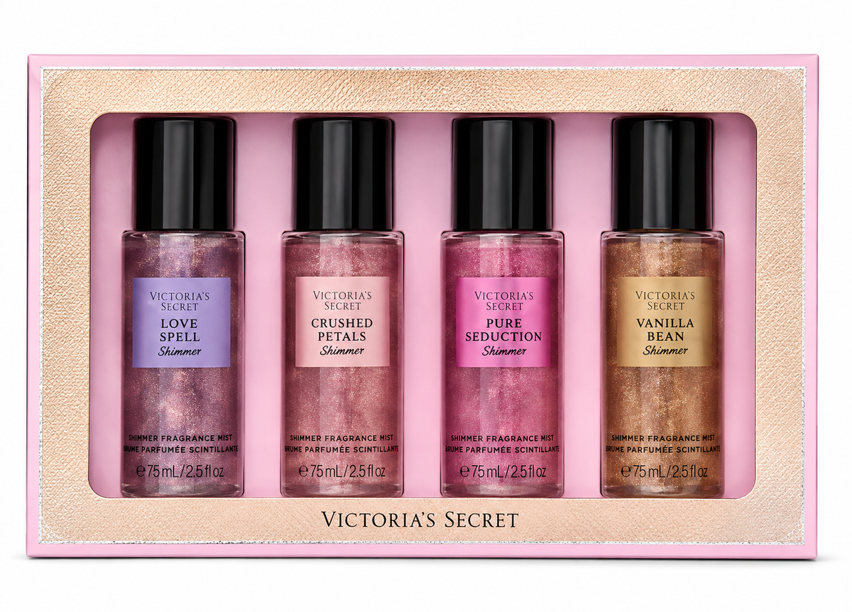 Victoria's Secret Best of Shimmer Mist Gift Set 4 Mini Body Mists 75 ml